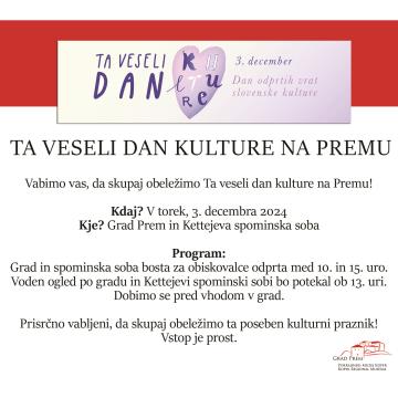 Ta veseli dan kulture, vabilo